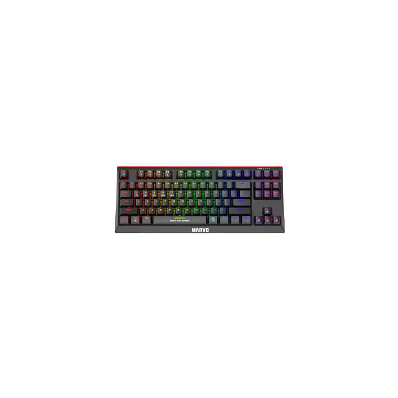 Marvo Scorpion KG953W-UK Wireless Mechanical Gaming Keyboard with Red Switches, 80% TKL Design, Tri-Mode Connection, 2.4GHz Wire