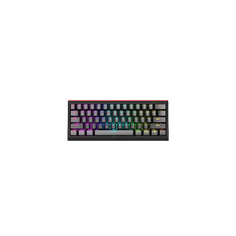 Marvo Scorpion KG962-UK USB Mechanical gaming Keyboard with Red Mechanical Switches, 60% Compact Design with detachable USB Type