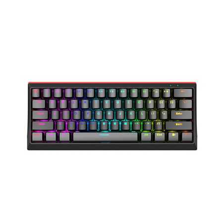 Marvo Scorpion KG962-UK USB Mechanical gaming Keyboard with Red Mechanical Switches, 60% Compact Design with detachable USB Type