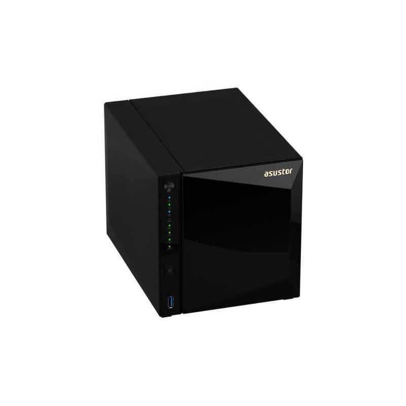 ASUSTOR AS4004T 4-Bay NAS Enclosure (No Drives), Dual Core 1.6GHz CPU, 2GB DRR4, 10G LAN, Hot Swap, USB 3.0