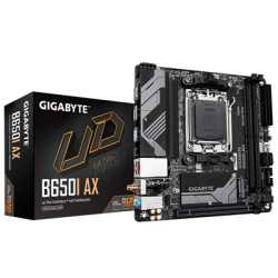 Gigabyte B650I AX DDR5 Motherboard, AMD Ryzen 7000 AM5, Mini ITX, 1 x PCI Express x16 slot, supporting PCIe 4.0 and running at x