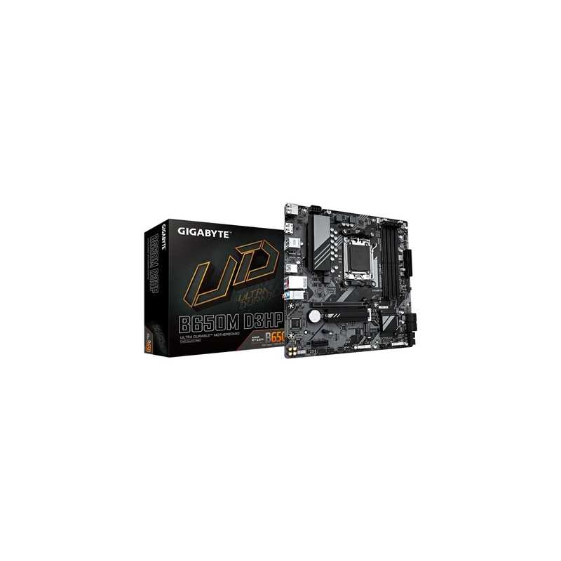 Gigabyte B650M D3HP DDR5 Motherboard, AMD Socket AM5, Micro ATX, 1x PCIe 4.0 x16, 1x PCIe 3.0 x1, 2x M.2 2280 PCIe 4.0, Realtek 