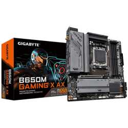 Gigabyte B650M GAMING X AX Motherboard, AMD Socket AM5, Micro ATX, DDR5, 1x PCIe 4.0 x 16, 2x PCIe 4.0 x4, 2.5GbE LAN & Wi-Fi 6E
