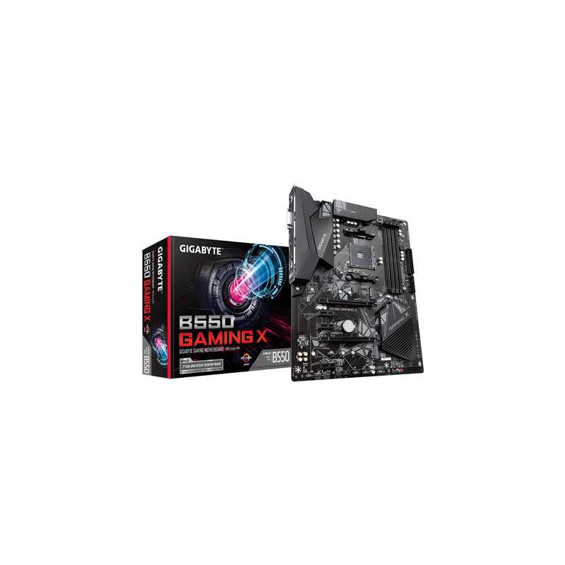 Gigabyte B550 GAMING X AMD Socket AM4 ATX DVI/HDMI Dual M.2 USB 3.2 Gen2 Motherboard