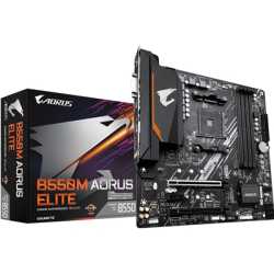 Gigabyte B550M AORUS ELITE AMD Socket AM4 Micro ATX DVI/HDMI M.2 USB 3.2 Gen1 Motherboard