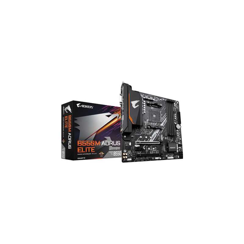 Gigabyte B550M AORUS ELITE AMD Socket AM4 Micro ATX DVI/HDMI M.2 USB 3.2 Gen1 Motherboard