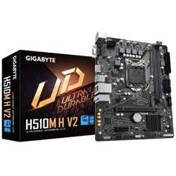 Gigabyte H510M H V2 Motherboard, Intel Socket 1200, Micro ATX, 8-Channel HD Audio, 1 PCIe 3.0 x16, 1 PCIe 3.0 x4 M.2, HDMI 1.4, 