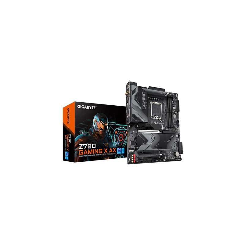 Gigabyte Z790 GAMING X AX DDR5 Motherboard, Intel Socket 1700, 12/13th Gen, 1x PCIe 5.0 x16, 1x PCIe 4.0 x4, 1x PCIe 3.0 x4, Int