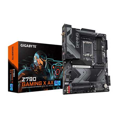 Gigabyte Z790 GAMING X AX DDR5 Motherboard, Intel Socket 1700, 12/13th Gen, 1x PCIe 5.0 x16, 1x PCIe 4.0 x4, 1x PCIe 3.0 x4, Int
