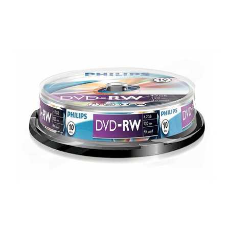 Philips DVD-RW 4X 10PK Spindle