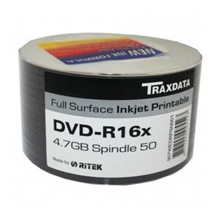 Ritek Traxdata DVD-R 16X 50Pk Boxed Printable