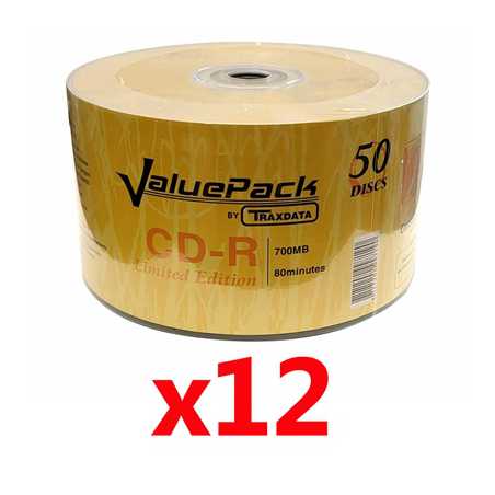 Ritek Traxdata CD-R 52X 600PK (12 x 50) Logo