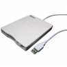 Sandberg External USB 3.5" Floppy Drive, White/Grey, 0.5 Metre Cable, 5 Year Warranty