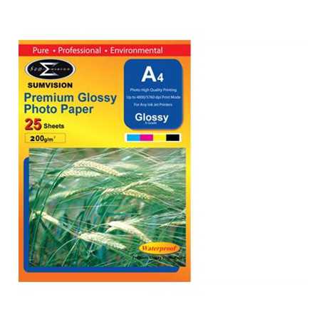 Sumvision A4 200gsm (25 pack) Glossy Photo Paper