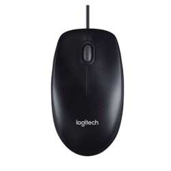 Logitech M90 Wired USB Mouse, 3-Buttons, 1000dpi and Optical Tracking, Ambidextrous Design for PC, Mac and Laptop, Black