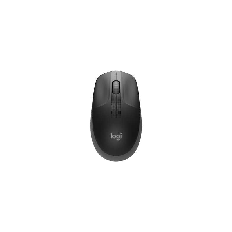 Logitech Wireless Mouse M190, Full Size Ambidextrous Curve Design, 18-Month Battery with Power Saving Mode, USB Receiver, Precis