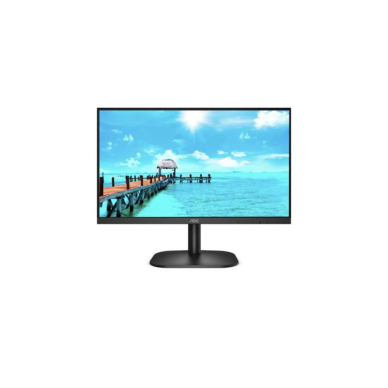 AOC 24B2XH/EU 23.8 Inch IPS Monitor, Full HD, Widescreen, VGA, HDMI, 4ms, 75Hz, Frameless, VESA