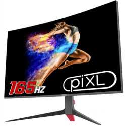 piXL CM32GF5 32 Inch Curved Gaming Monitor, 144Hz/ 165Hz, 5ms Response Time, Frameless, Freesync, G-Sync, 1920 x 1080 Full HD, D