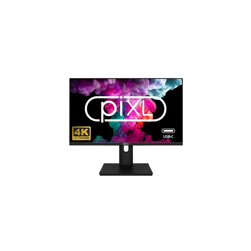 piXL PX27UDH4K 27 Inch Frameless IPS Monitor, 4K, LED Widescreen, 5ms Response Time, 60Hz Refresh, HDMI, Display Port, 2x USB-A+