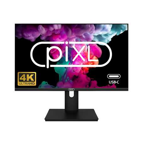 piXL PX27UDH4K 27 Inch Frameless IPS Monitor, 4K, LED Widescreen, 5ms Response Time, 60Hz Refresh, HDMI, Display Port, 2x USB-A+