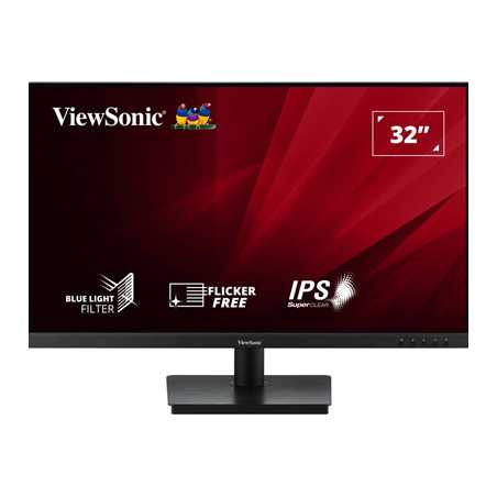 Viewsonic VA3209-2K-MHD 32 Inch IPS Frameless Monitor, 2K, 75Hz, 4ms, HDMI, DisplayPort, HD, Built-In Speakers, VESA