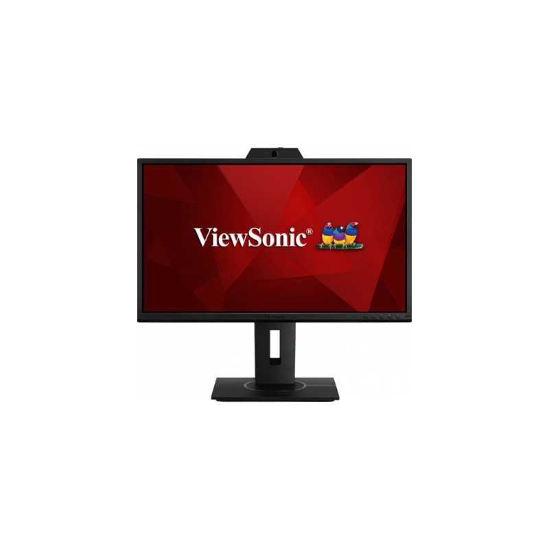 Viewsonic VG2440V 23 Inch Full HD IPS Monitor,  Widescreen, 60Hz, 5ms, VGA, HDMI, DisplayPort, Speakers, Webcam, Height Adjustab