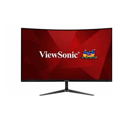 Viewsonic Omni VX3218-PC-MHDJ 32 Inch Curved Gaming Monitor, Full HD, 165Hz, Freesync, 2xHDMI, DisplayPort, 1ms, Height Adjust, 