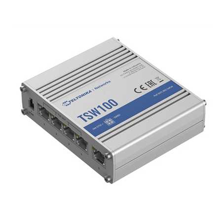TELTONIKA TSW100 Industrial Unmanaged 4 Port POE+ Network Switch