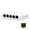 Ubiquiti USW-FLEX-MINI UniFi USW Flex Mini 5 Port Smart Managed POE/USB C Powered Gigabit Network Switch (UK Plug)