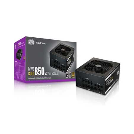 Cooler Master MWE Gold V2 850W 120mm HDB Fan 80 PLUS Gold Fully Modular PSU