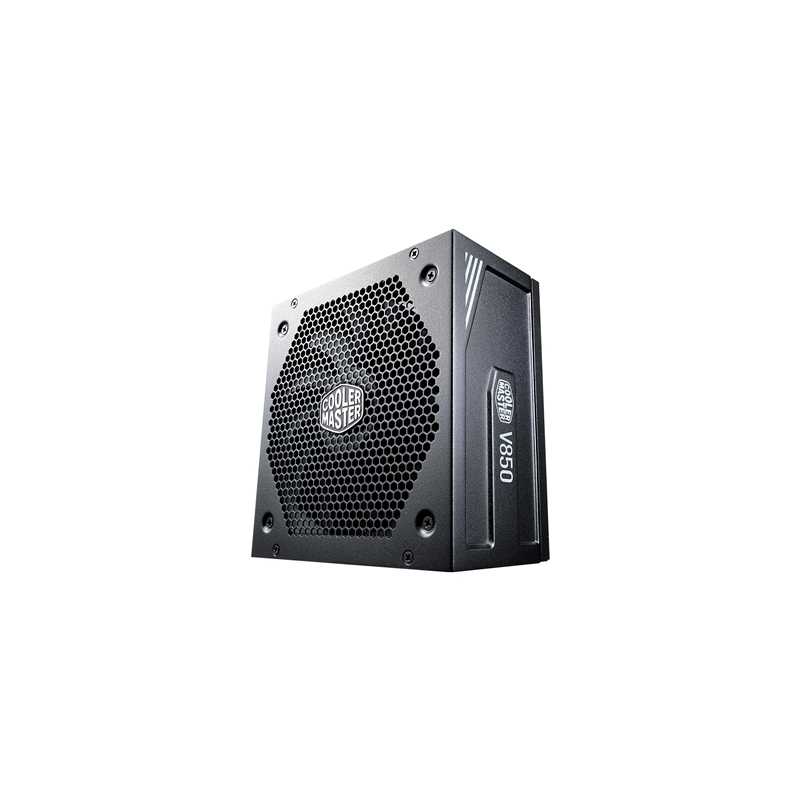 Cooler Master V850 GOLD V2 850W PSU, 135mm Silent FDB Fan, 80 PLUS Gold, Fully Modular, UK Plug, 40% Semi-Fanless Mode with Hybr