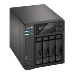 ASUSTOR AS6204T 4-Bay NAS Enclosure (No Drives), Quad Core CPU, 4GB DDR3L, HDMI, USB3, LCD Screen