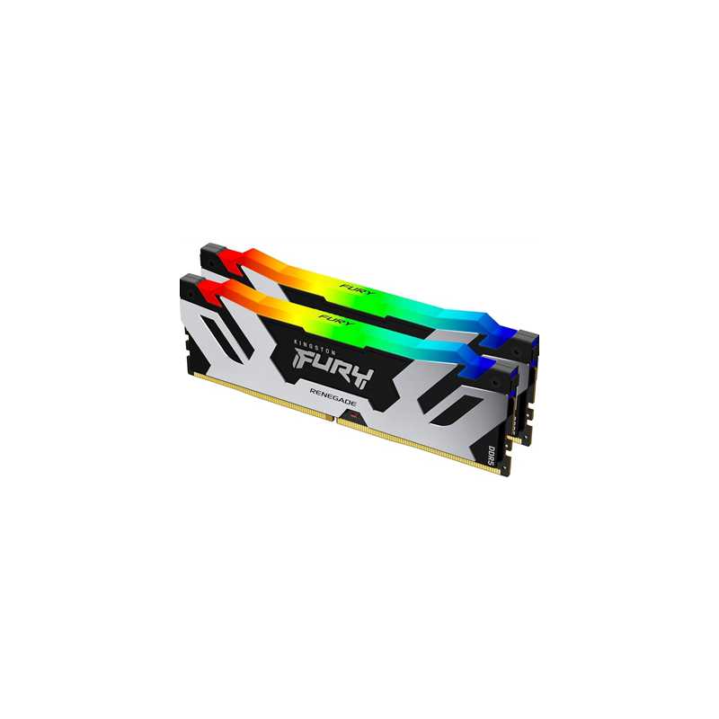 Kingston Fury Renegade Silver RGB KF564C32RSAK2-32 32GB (16GB x2) DDR5 6400MT/s Non ECC DIMM