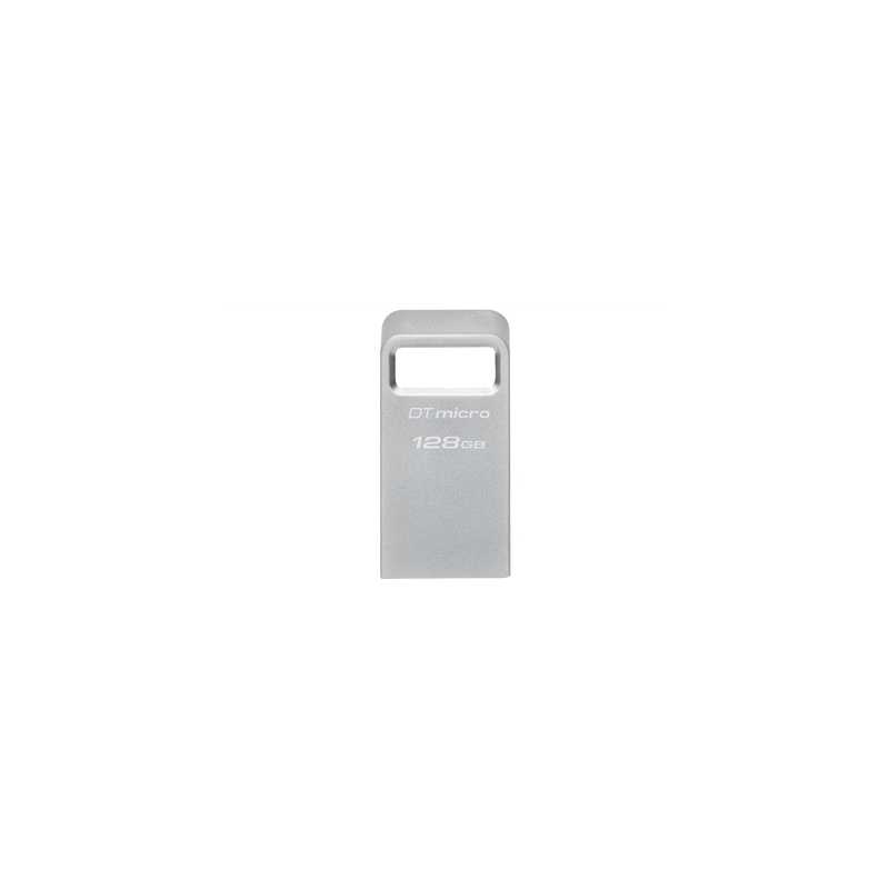 Kingston DTMC3G2/64GB 128GB DataTraveler Micro USB Flash Drive, USB 3.2, Metal Casing, Up to 200MB/s