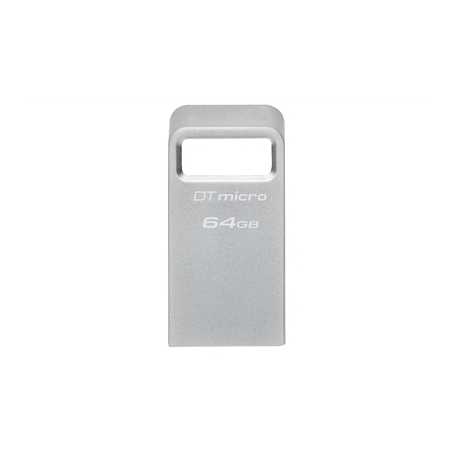 Kingston DTMC3G2/64GB 64GB DataTraveler Micro USB Flash Drive, USB 3.2, Metal Casing, Up to 200MB/s