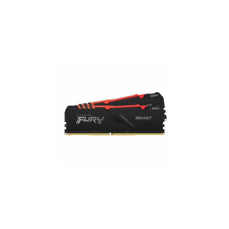 Kingston Fury Beast 16GB 3600MHz (2x8Gb) DDR4 CL17 DIMM RGB System Memory