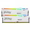 Kingston FURY Beast White RGB Kit, 32 GB (2 x 16GB), DDR5, 5600MHz, Unbuffered, 288-pin, DIMM, CL36, 1.25v