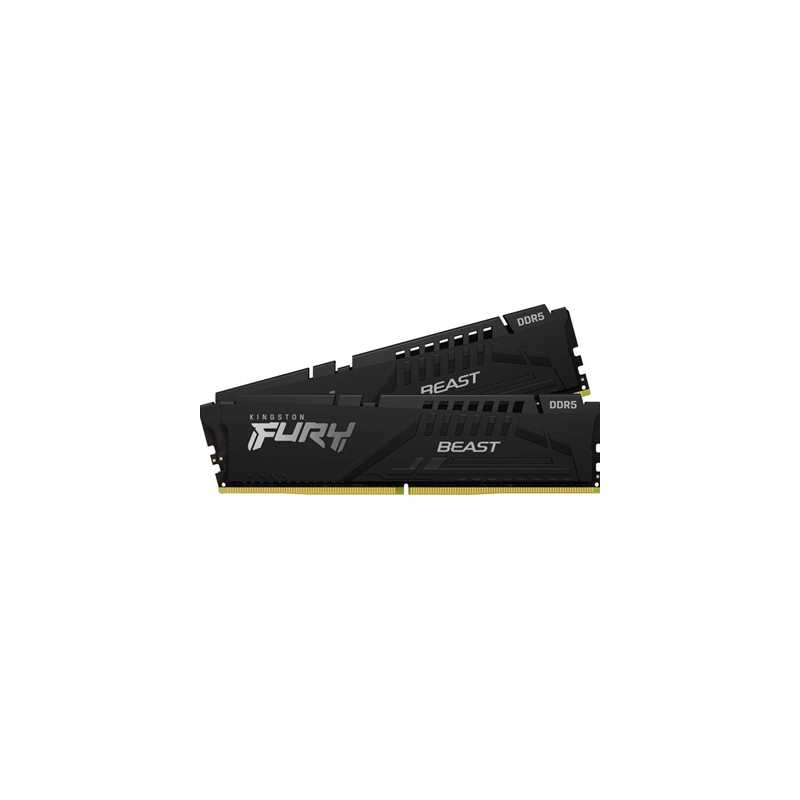 Kingston FURY Beast 64GB (2 x 32GB) 6000MHz DDR5 DIMM System Memory Black Heatsink