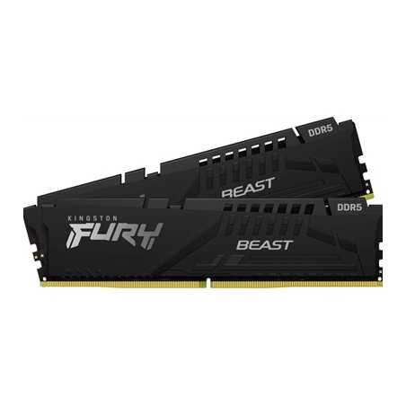 Kingston FURY Beast 64GB (2 x 32GB) 6000MHz DDR5 DIMM System Memory Black Heatsink