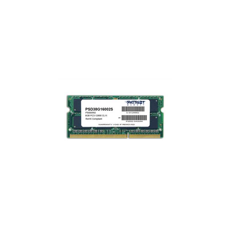 Patriot Signature Line 8GB No Heatsink (1 x 8GB) DDR3 1600MHz SODIMM System Memory
