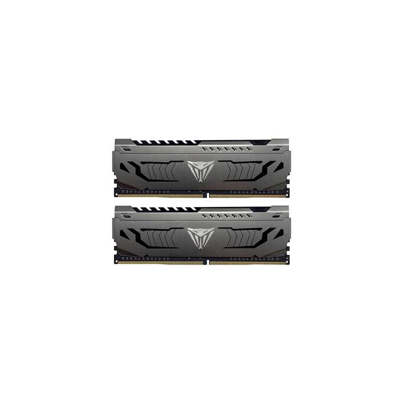 Patriot Viper Steel DDR4 16GB 2 x 8GB 3200MHz System Memory Kit with Gunmetal Grey Heatshield