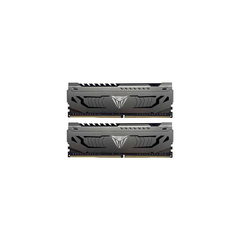 Patriot Viper Steel DDR4 16GB (2 x 8GB) 3200MHz System Memory Kit with Gunmetal Grey Heatshield