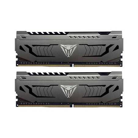 Patriot Viper Steel DDR4 16GB (2 x 8GB) 3200MHz System Memory Kit with Gunmetal Grey Heatshield