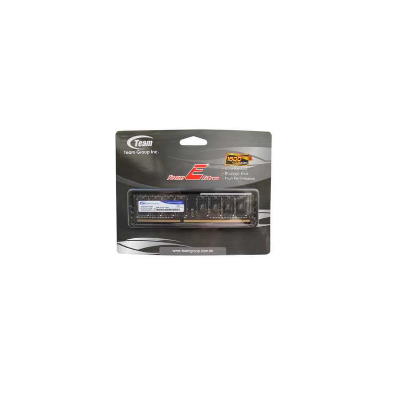 Team Elite 4GB No Heatsink (1 x 4GB) DDR3 1600MHz DIMM System Memory