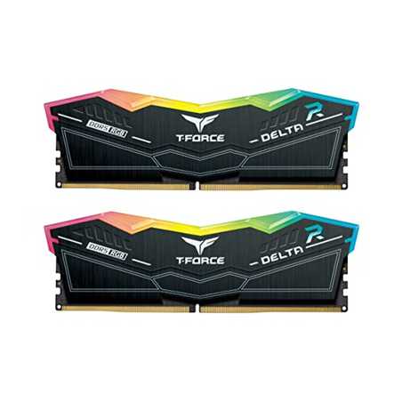 TEAMGROUP T-Force Delta RGB DDR5 Ram 32GB Kit (2x16GB) 5600MHz (PC5-44800) CL36 Desktop Memory Module Ram Black for 600 Series C