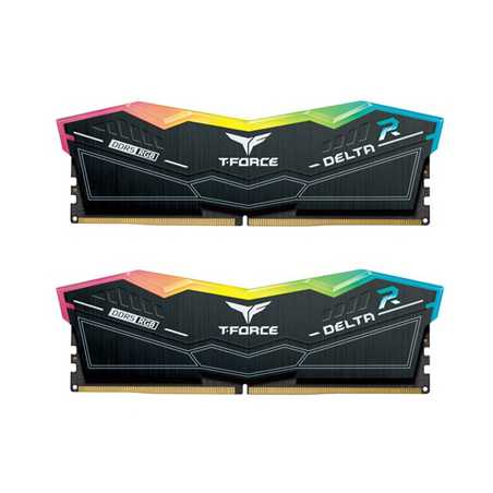 Team T-Force Delta RGB FF3D532G6400HC40BDC01 32GB DDR5 6400MHz System Memory, 2 x 16GB, Black, CL40-40-40-84 1.35V