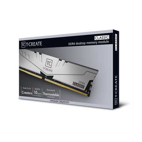 Team T-Create Classic 32GB Aluminium Heatsink (2 x 16GB) DDR4 2666MHz DIMM System Memory