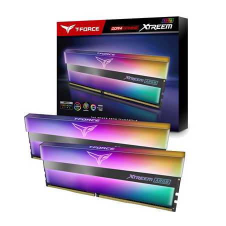 Team T-Force XTREEM ARGB 16GB Black Heatsink with ARGB LEDs (2 x 8GB) DDR4 3200MHz DIMM System Memory