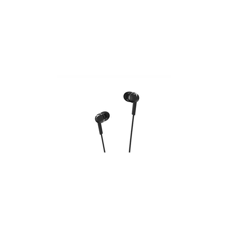 Genius HS-M300 In-Ear Headphones with In-Line Controller and Mic, Black