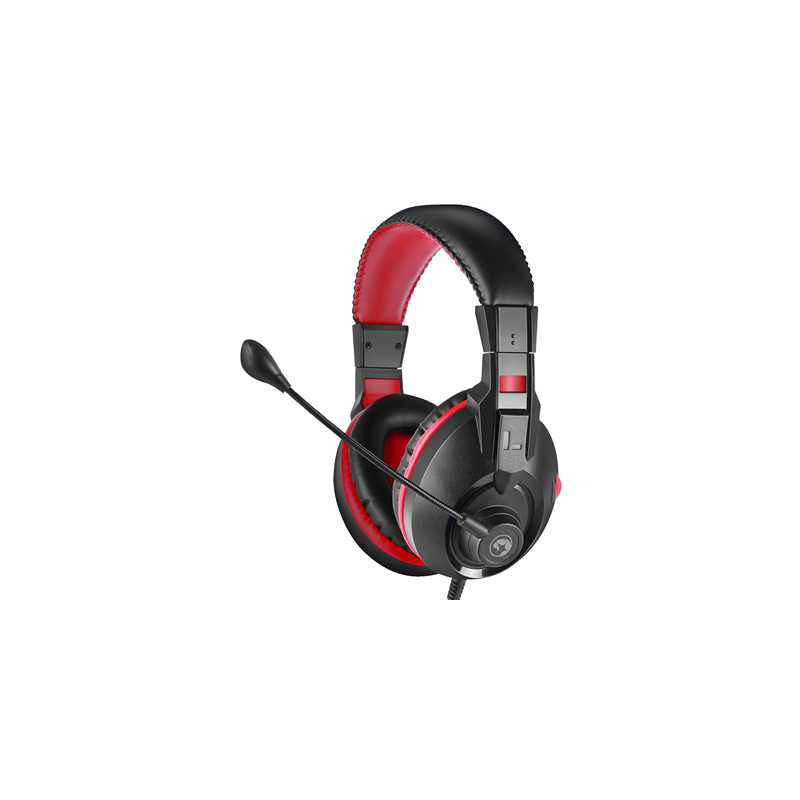 Marvo Scorpion H8321S Gaming Headset, Stereo Sound, Flexible Omnidirectional Microphone, 40mm Audio Drivers, On-ear Volume Contr